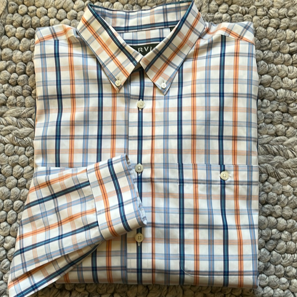 Orvis plaid button down shirt
